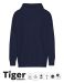 Unisex Tiger Cotton Oversized Hoodie Navy