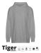 Unisex Tiger Cotton Oversized Hoodie Sport Grey