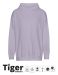 Unisex Tiger Cotton Oversized Hoodie Dusty Purple