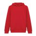 IQONIQ Yengo kids recycled cotton hoodie with sidepockets red