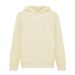 IQONIQ Yengo kids recycled cotton hoodie with sidepockets cream yellow