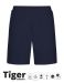 Unisex Tiger Cotton Sweatshorts Navy