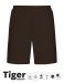 Unisex Tiger Cotton Sweatshorts Brown
