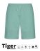 Unisex Tiger Cotton Sweatshorts Dusty Mint