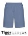 Unisex Tiger Cotton Sweatshorts Dusty Indigo