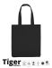 Unisex Twill Bag Tiger Cotton Black
