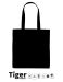 Tiger Cotton Shopping Bag w. Long Handles Black