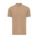 IQONIQ Yosemite recycled cotton pique polo heather brown