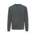 IQONIQ Denali recycled cotton crew neck undyed heather anthracite
