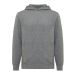 IQONIQ Yengo recycled cotton hoodie with sidepockets light heather anthracite