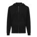 IQONIQ Abisko recycled cotton zip through hoodie black