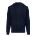 IQONIQ Abisko recycled cotton zip through hoodie navy