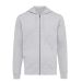 IQONIQ Abisko recycled cotton zip through hoodie heather grey