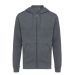 IQONIQ Abisko recycled cotton zip through hoodie heather anthracite