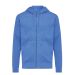 IQONIQ Abisko recycled cotton zip through hoodie heather blue