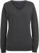 Riga Merino V-neck (W) Charcoal
