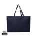 VINGA Hilo AWARE™ recycled canvas maxi tote bag navy
