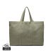 VINGA Hilo AWARE™ recycled canvas maxi tote bag green