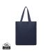VINGA Hilo AWARE™ recycled canvas tote bag navy