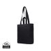VINGA Hilo AWARE™ recycled canvas zip tote black