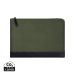 VINGA Marlow RCS recycled polyester 14" laptop sleeve green