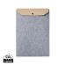 VINGA Albon GRS recycled felt 17" laptop sleeve grey