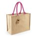 Jute Classic Shopper Natural/Fuchsia