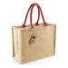 Jute Classic Shopper Natural/Bright Red