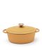 Monte cast iron pot, oval, 3.5 L Yellow
