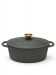 Monte cast iron pot, oval, 3.5 L Green
