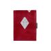 EXENTRI wallet/card holder in leather with RFID protection red