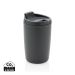 GRS Recycled PP tumbler with flip lid anthracite