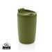 GRS Recycled PP tumbler with flip lid green