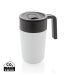 GRS Recycled PP and SS mug with handle white