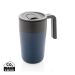 GRS Recycled PP and SS mug with handle navy