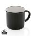 Vintage ceramic mug black, white