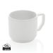 Ceramic modern mug white, white
