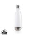 Leakproof water bottle with stainless steel lid transparent