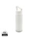 Leakproof vacuum on-the-go bottle with handle white