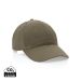 Impact 6 panel 190gr Recycled cotton cap with AWARE™ tracer green