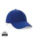 Impact 5 panel 190gr Recycled cotton cap with AWARE™ tracer blue