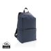 Smooth PU 15.6"laptop backpack navy