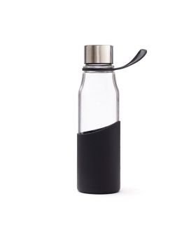 Lean Glass Water Bottle Black