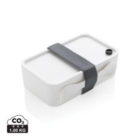 PP lunchbox with spork White