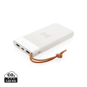 Aria 8.000 mAh 5W wireless charging powerbank White
