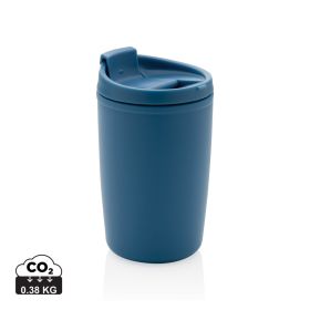 GRS Recycled PP tumbler with flip lid Blue