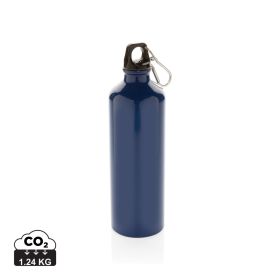 XL aluminium waterbottle with carabiner Blue