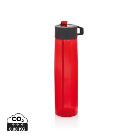 Tritan bottle with straw Red