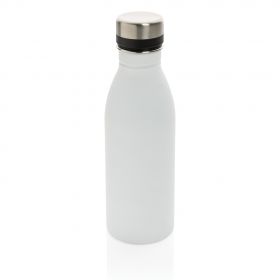 Deluxe stainless steel water bottle white