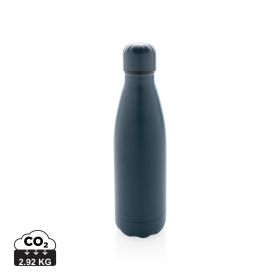Solid colour vacuum stainless steel bottle 500 ml Blue